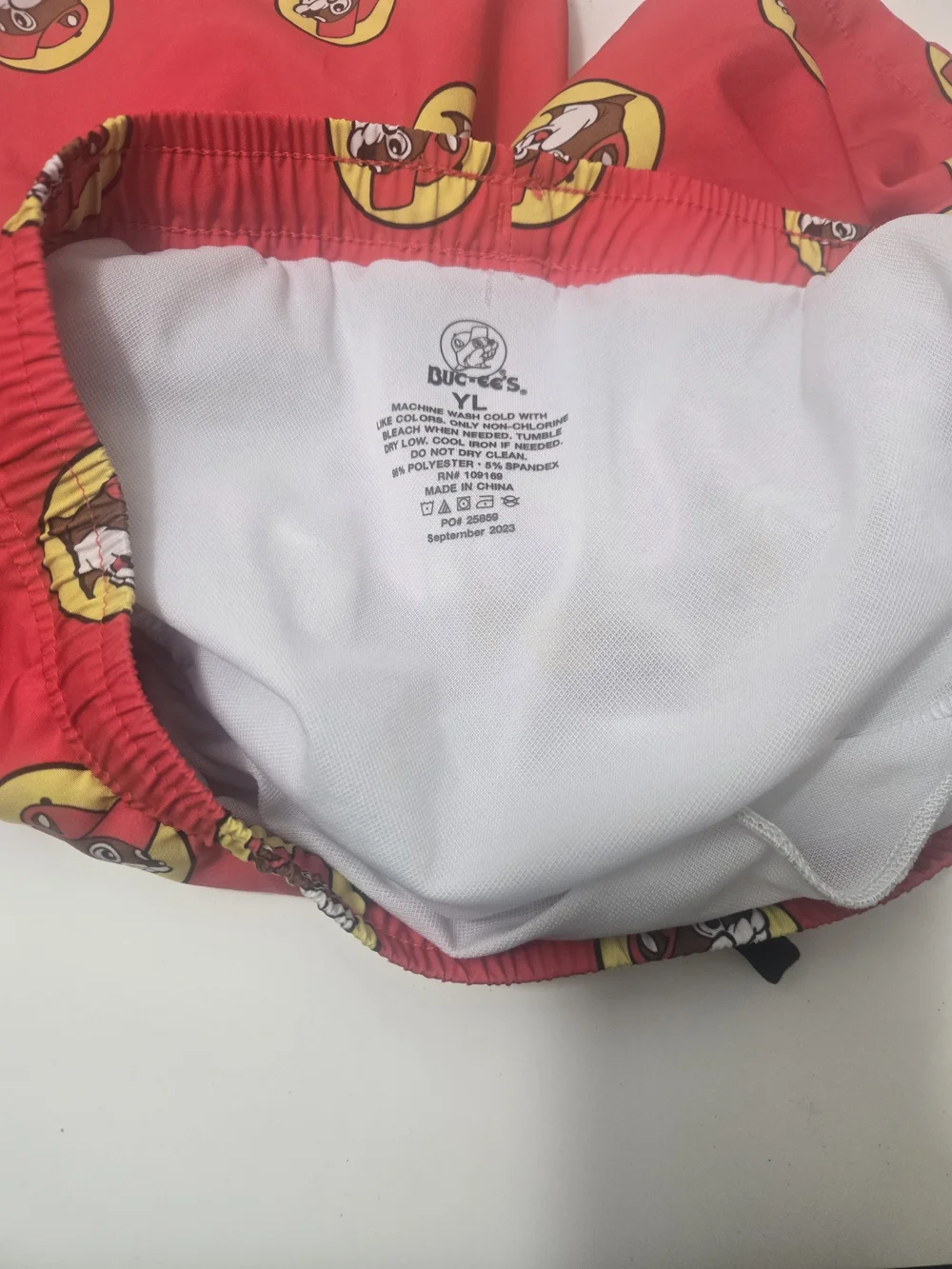 Bucee's Logo Swim Trunks - Size YL